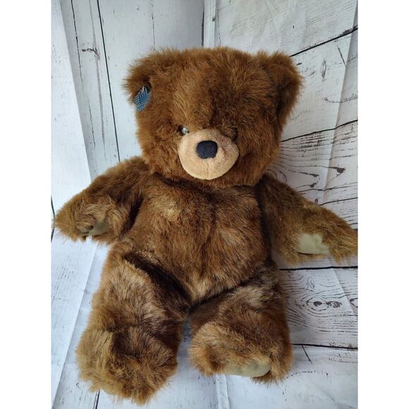 Vintage 1986 Applause Zachary Brown Teddy Bear Stuffed Animal Plush Toy 18” Tall - Picture 1 of 10